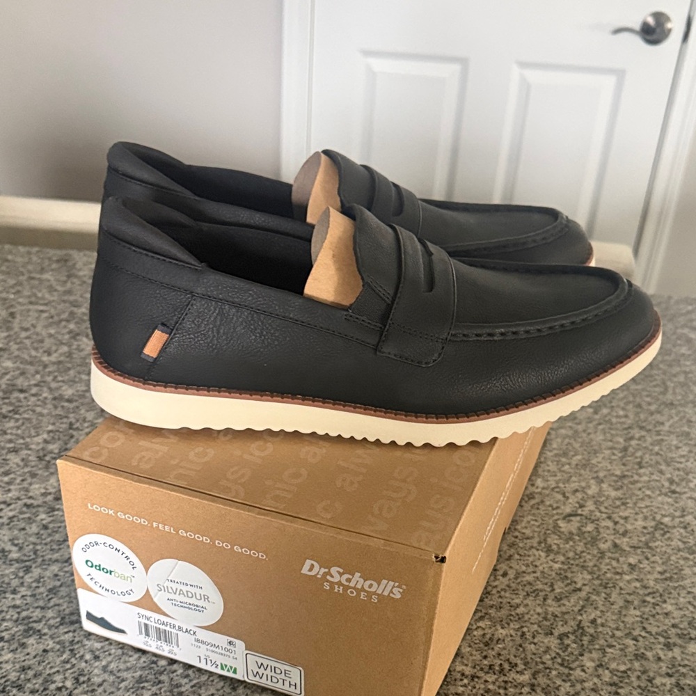 Dr. Scholl's Men's Black Loafers- size 11.5 wide